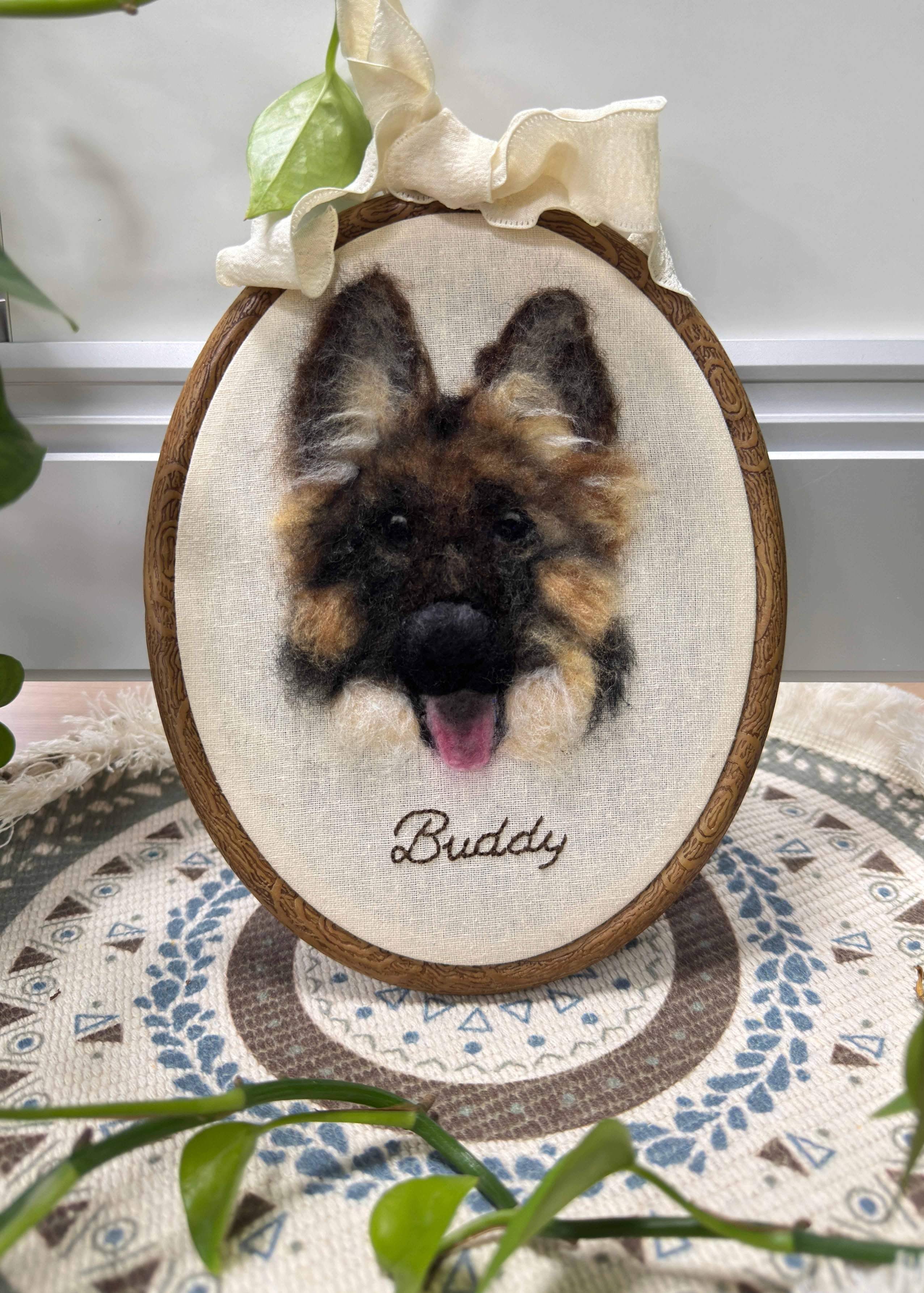 [Wool felt] Flat portrait