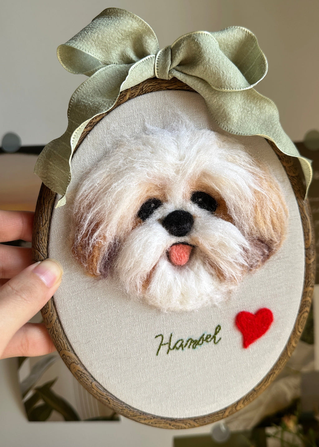 [Wool felt] Flat portrait