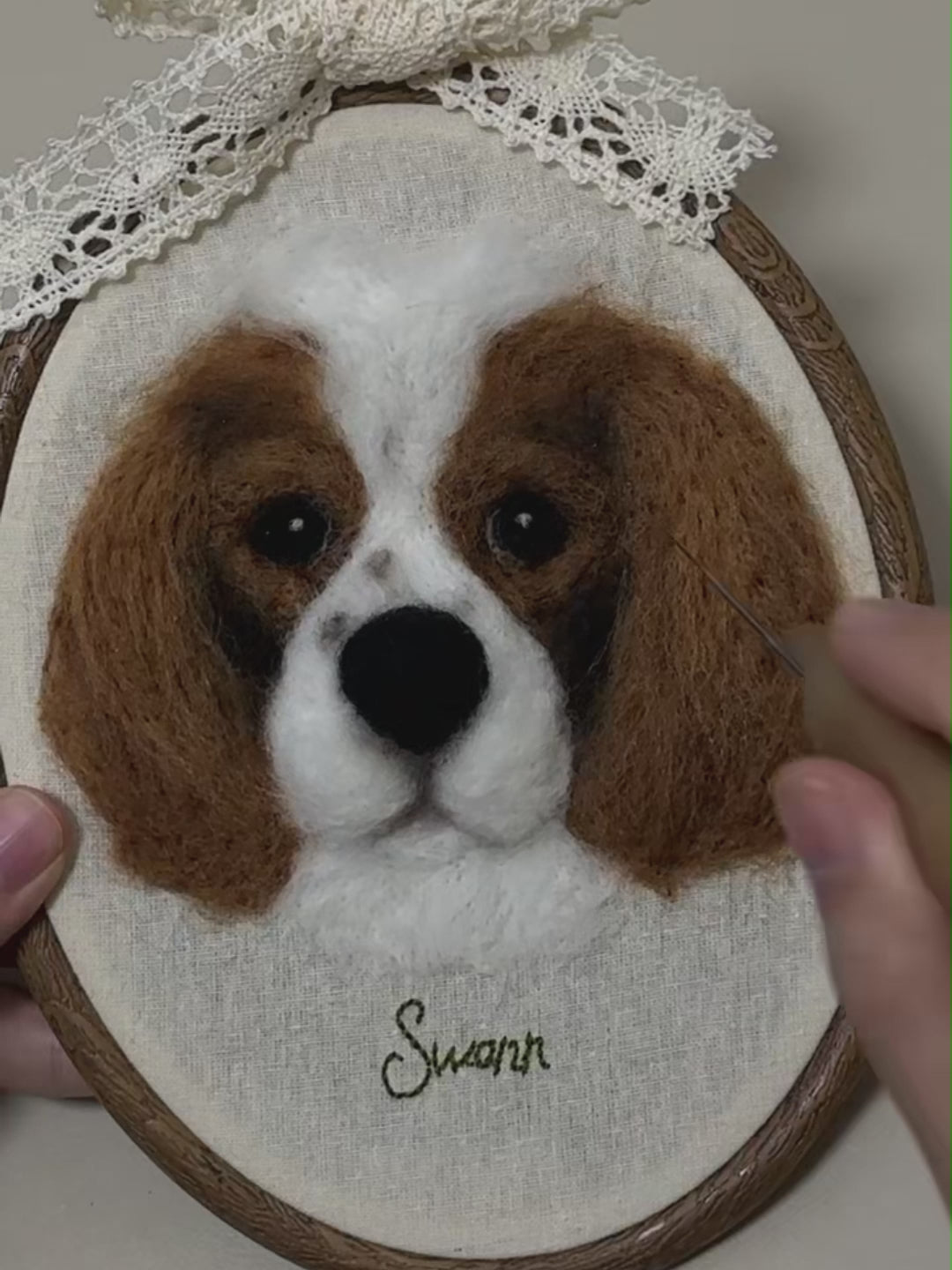 [Wool felt] Flat portrait